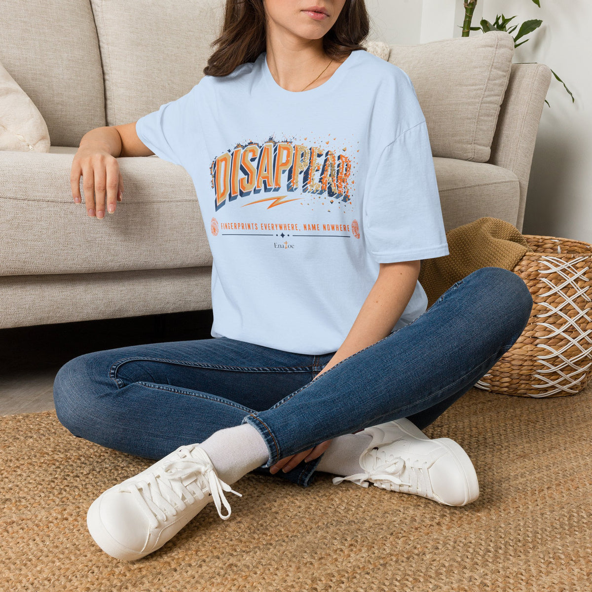 Disappear Graphic T-Shirt — Retro Distressed "DISAPPEAR" Design