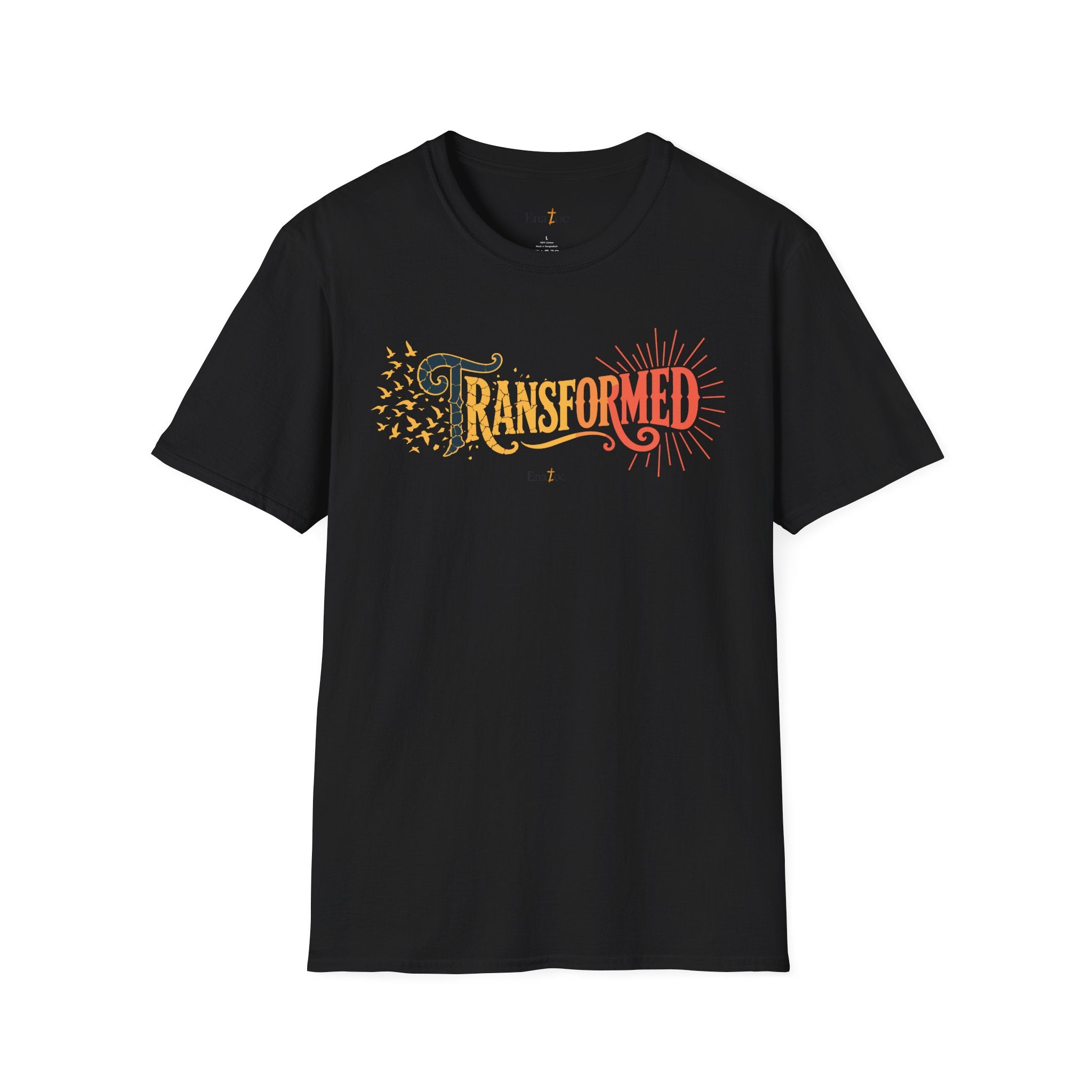 Black T-shirt Printed