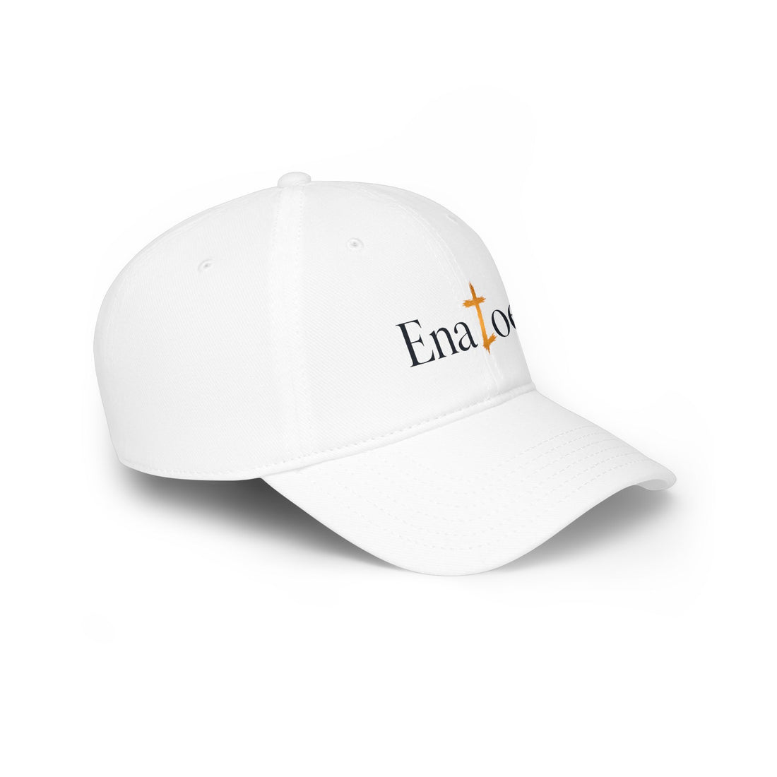 Christian Cross Baseball Cap – "Enatoe" Logo Low Profile Hat