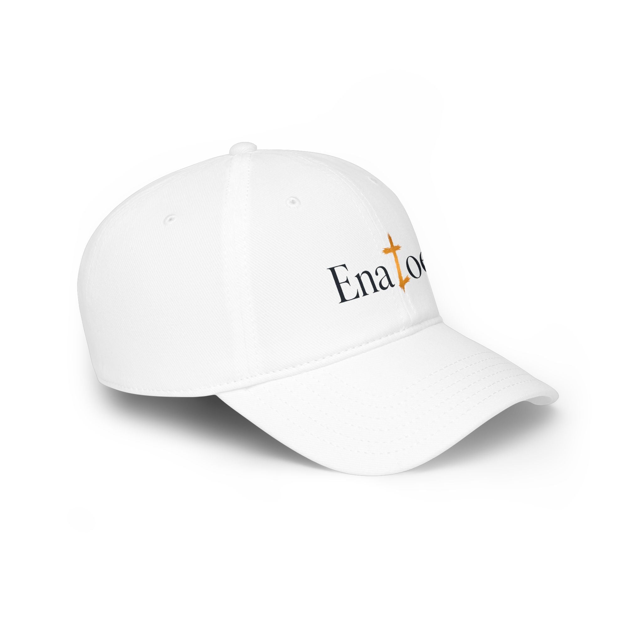 Christian Cross Baseball Cap – "Enatoe" Logo Low Profile Hat