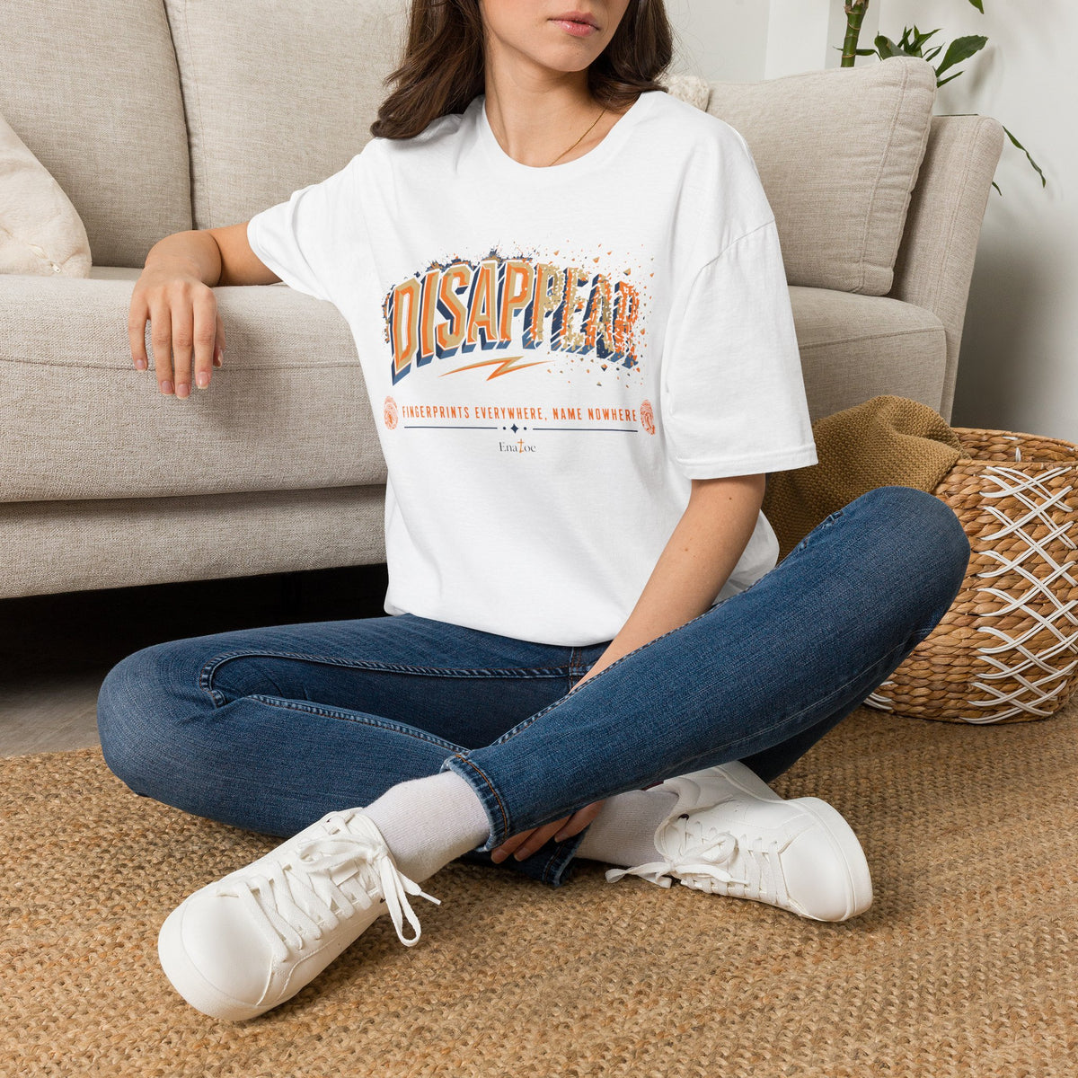 Disappear Graphic T-Shirt — Retro Distressed "DISAPPEAR" Design