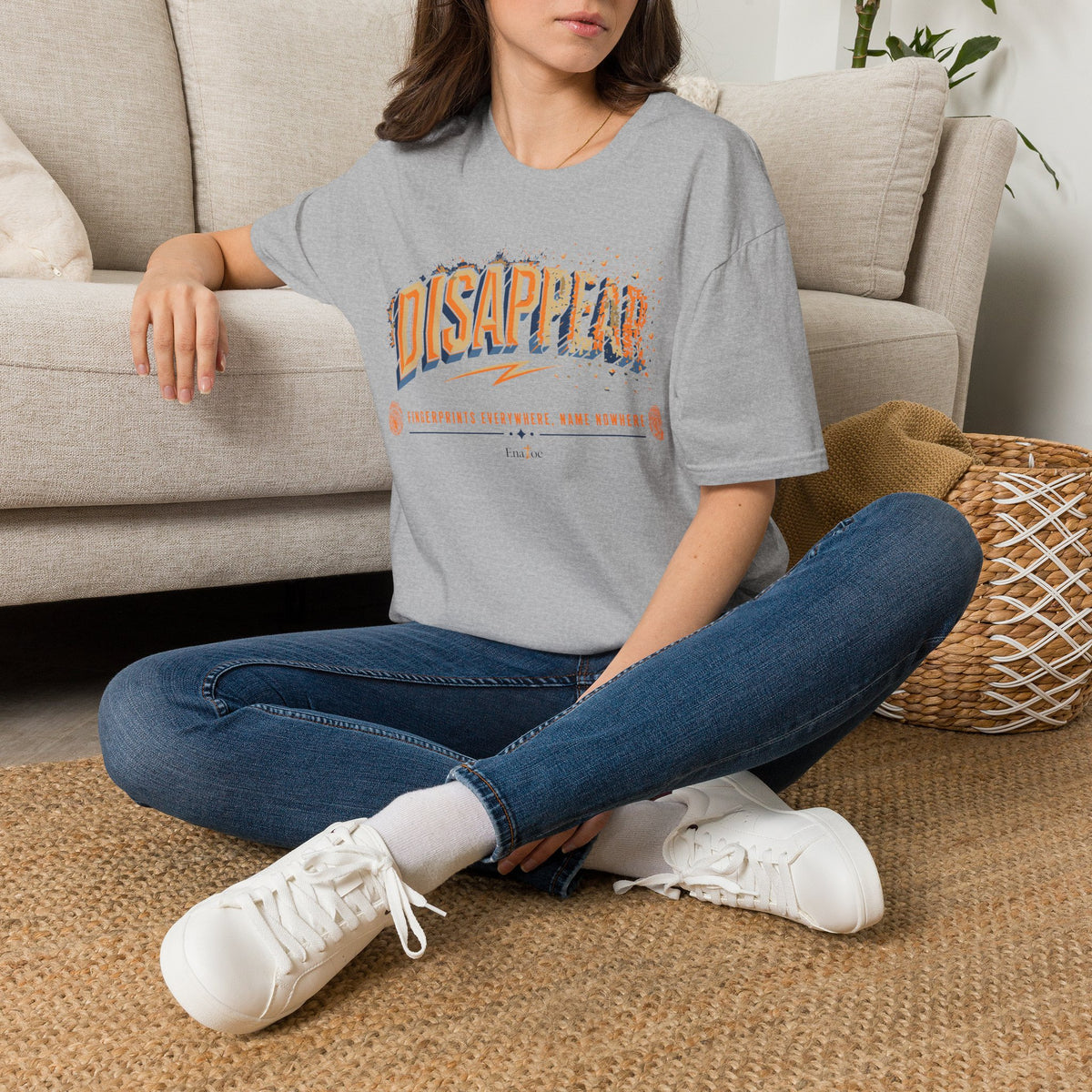 Disappear Graphic T-Shirt — Retro Distressed "DISAPPEAR" Design